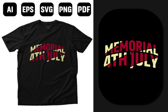 4TH July USA Memorial Day T-shirt Design