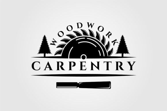 Carpenter Logo Vector Vintage Design