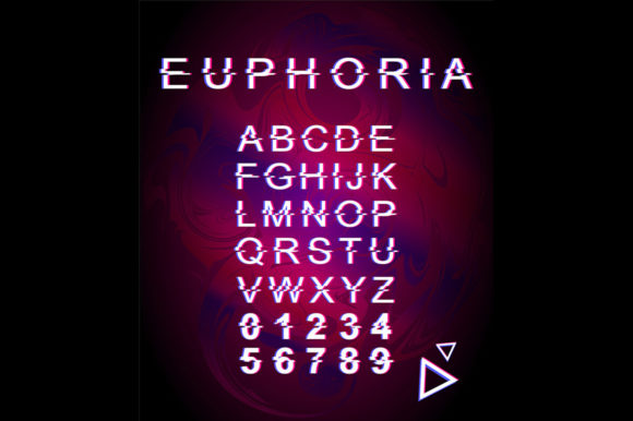 Euphoria Glitch Font Template