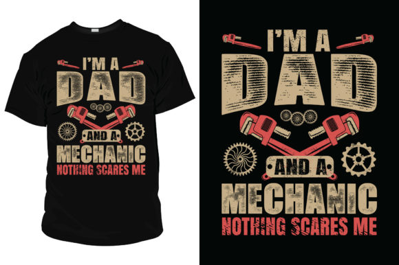 Father's Day T Shirts, Mechanic Dad, Dad