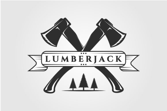 Lumberjack Logo Vintage Vector Design