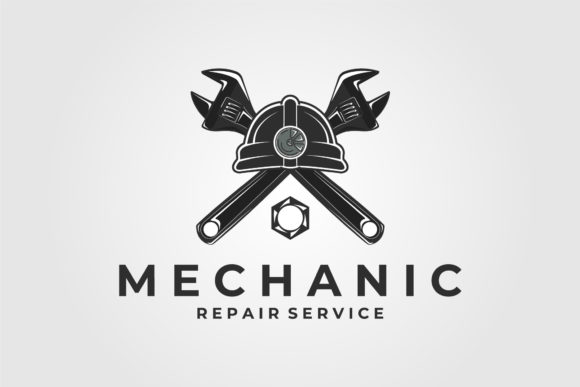 Mechanic Logo Vintage Vector Design