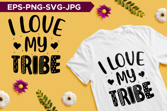 Mom Tribe Typography T-shirt Design