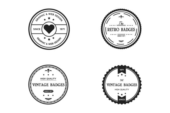 Vintages Logo with Different Style